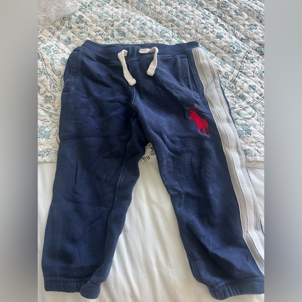 Polo by Ralph Lauren navy sweatpants- toddler